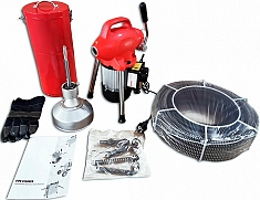 Комплектация электрической прочистной машины Rotorica Mini Power Set Комплектация электрической прочистной машины Rotorica Mini Power Set