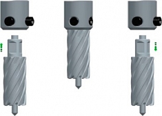 Применение корончатого сверла по металлу Rotorica TCT 48×55мм Применение корончатого сверла по металлу Rotorica TCT 48×55мм