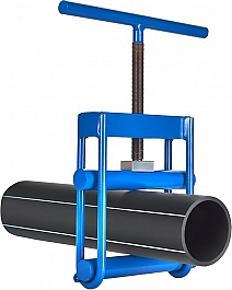 Применение передавливателя для полиэтиленовых труб Gas Fusion 16-110 мм